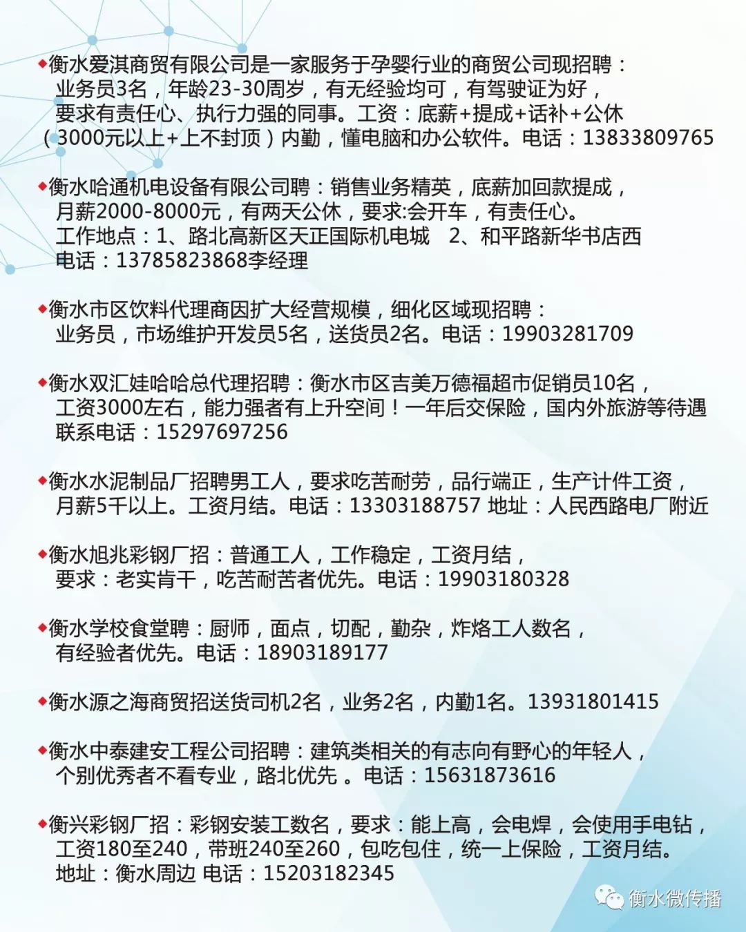 水头招聘信息更新，共创未来，把握机遇时刻！
