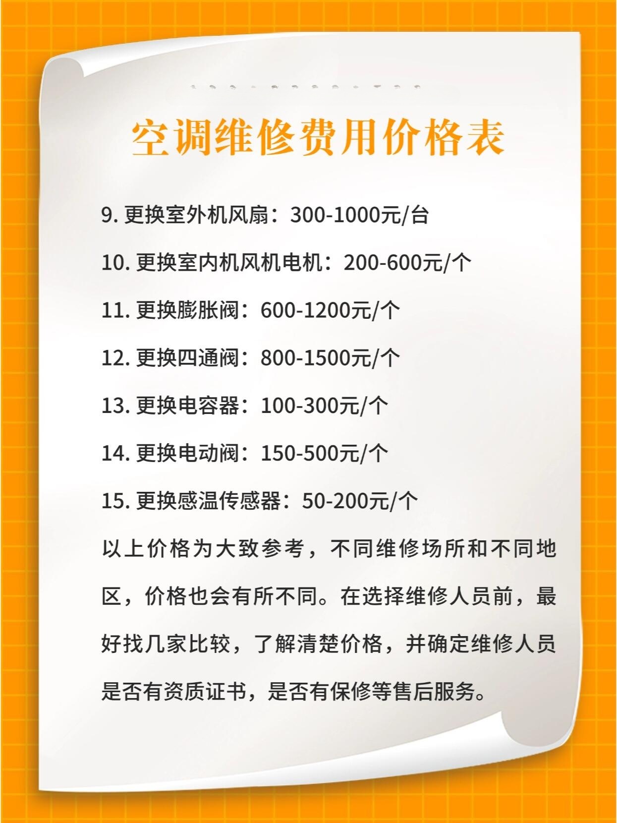 深度解析空调维修价格与合理预算指南